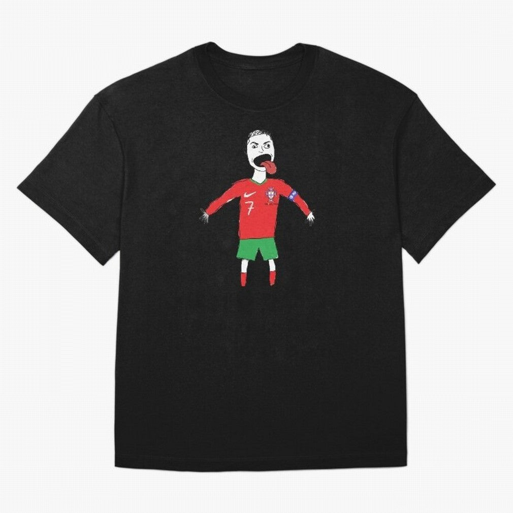 Badly Drawn Ronaldo T-Shirt Join The Global Buzz Around FIFA World Cup 2026 USA Fan Jersey, Adidas Match Day Tee, Germany Supporter Shirt, Jordan Football Shirt, Cristiano Ronaldo Nike Soccer Fan Top, Rodri Brazil Knockout Round