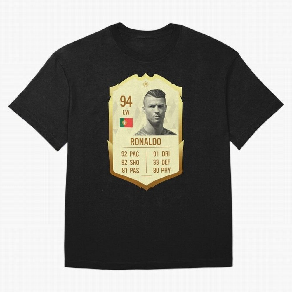 Cristiano Ronaldo Ultimate Card T-Shirt FIFA World Cup 2026 Canada Kane, Adidas Football Jersey For Match Day, Nike Soccer Shirt For CR7 Fans, Jordan Match Day Top, Foden Spain Stadium Chant