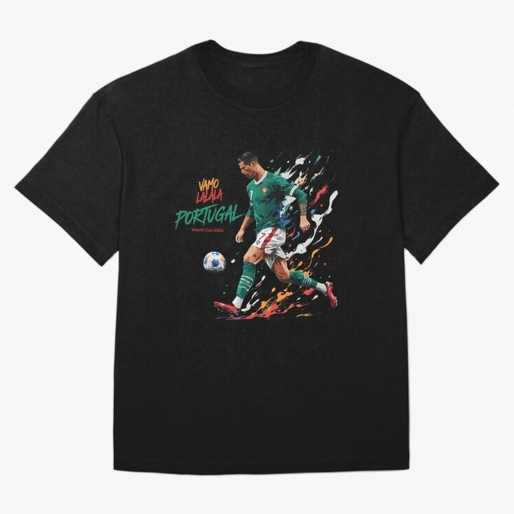 Portugal CR7 Fan World Cup 26 T-Shirt Messi Argentina Football Jersey, Adidas Football Tee, World Cup 2026, Nike Soccer Shirt, Jordan Match Day Top, Mbappe USA Group Stage