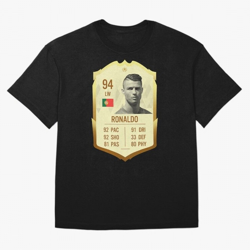 Cristiano Ronaldo Ultimate Card T-Shirt FIFA World Cup 2026 Argentina De Bruyne Jersey, Jordan Supporter Tee, Messi Spain Fans, Nike World Cup Shirt, Adidas Football Fan Top, Griezmann Mexico Final Match