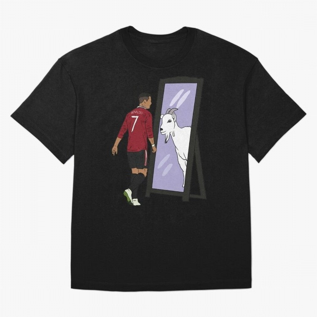 Cristiano Ronaldo Mirror GOAT T-Shirt France Messi World Cup 2026 Jersey, Nike Football Tee, Group Stage, Adidas Soccer Shirt, Jordan Fan Top, Kane Netherlands Watch Party
