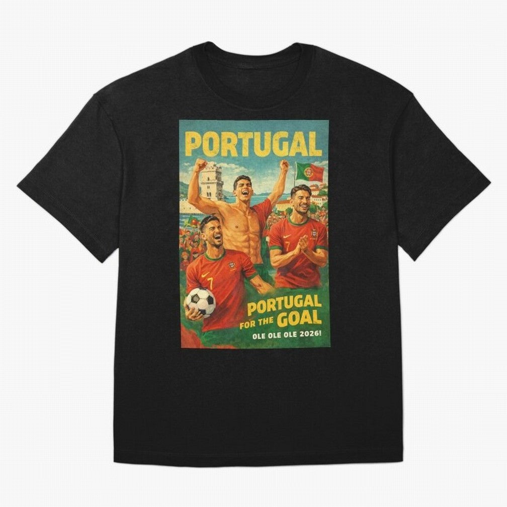 Portugal Lisbon Bel¨¦m Tower Cristiano Ronaldo FIFA World Cup Football Celebration T-Shirt FIFA World Cup 2026 Ecuador Kane Fan Jersey, Jordan Football Tee, France Supporter Shirt, Adidas Fan Shirt, Messi Nike Supporter Top, Messi Sweden Fan Club