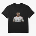 Sticker Ronaldo 2024 T-Shirt Represent FIFA World Cup 2026 Celebrating Mbappe, Brazil Fan Jersey, Nike Match Day Shirt, Brazil Supporter Shirt, Adidas Supporter Tee, Mbappe Jordan Soccer Fan Top, Haaland Brazil Supporter Night