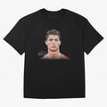 Cristiano Ronaldo T-Shirt Big Face Young Ronaldo Graphic Tee T-Shirt CR7 Brazil Football Jersey, Nike Match Day Shirt, World Cup 2026, Adidas Supporter Tee, Jordan Soccer Fan Top, Saka Belgium Match Day