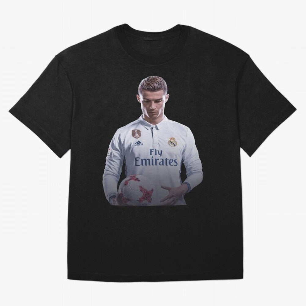 Ronaldo Madrid Jersey Poster T-Shirt FIFA World Cup 2026 Argentina Neymar Jersey, Adidas Match Day Tee, Mbappe Portugal Fans, Jordan Football Shirt, Nike Soccer Fan Top, Son Croatia Football Fans
