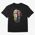 Cristiano Ronaldo and Messi Wpap Art T-Shirt Portugal CR7 World Cup 2026 Jersey, Nike Match Day Shirt, Match Day, Adidas Supporter Tee, Jordan Soccer Fan Top, Saka Morocco Match Day