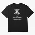 Christiano Ronaldo - Your love makes me strong. Your hate makes me unstoppable T-Shirt Germany Messi World Cup 2026 Jersey, Nike Fan Tee, Group Stage, Jordan Soccer Shirt, Adidas Match Day Top, Neymar Senegal Final Match