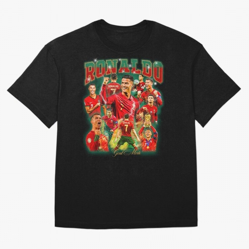 Ronaldo Vintage Bootleg Design T-Shirt Honor The Football Icons Of FIFA World Cup 2026 USA Jersey, Jordan Supporter Tee, Haaland Germany Fans, Nike World Cup Shirt, Adidas Football Fan Top, Bellingham Mexico Final Match