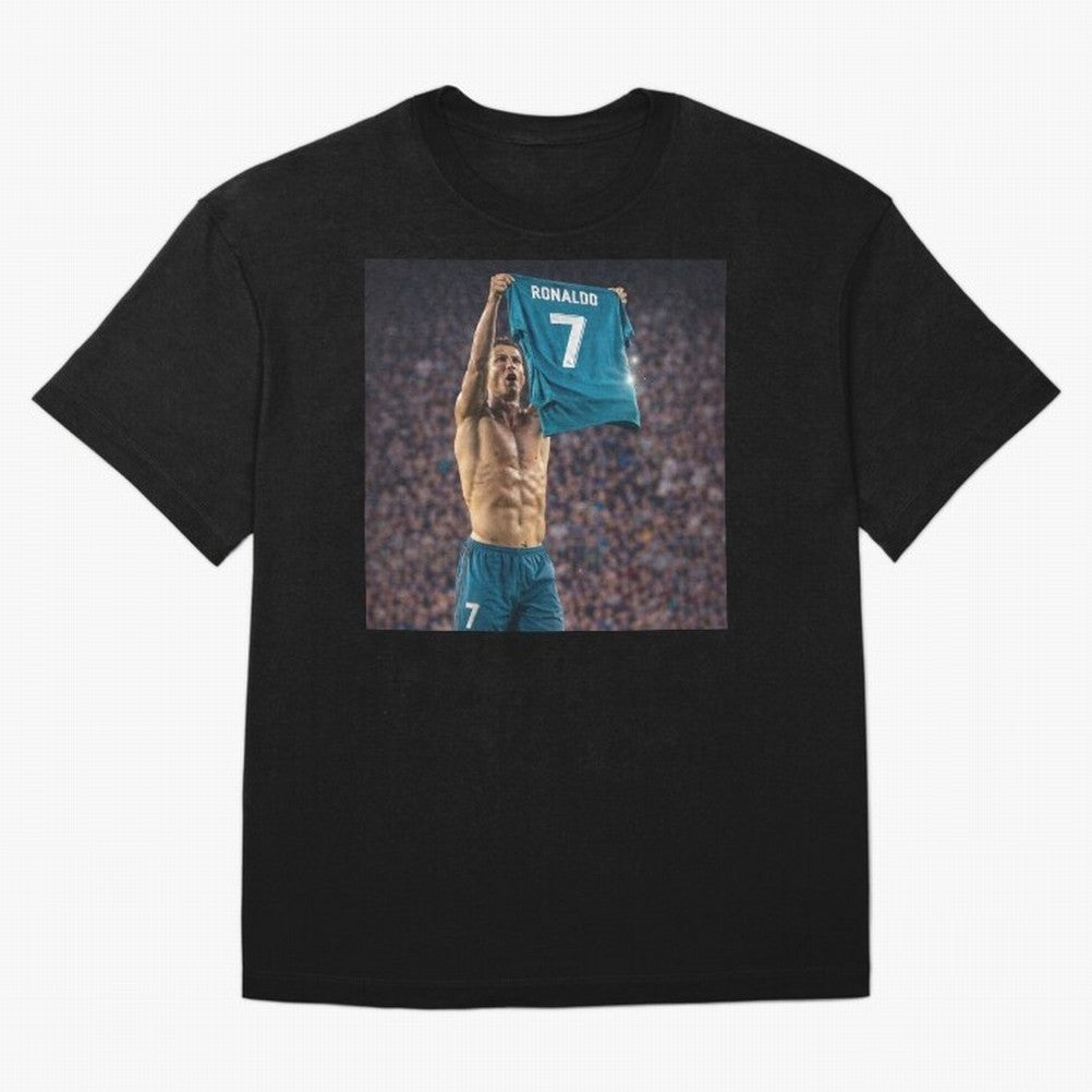 Ronaldo Holding Number Seven Shirt T-Shirt Fuel Your Fan Pride For The FIFA World Cup 2026 Group Fan Jersey, Nike Fan Tee, Portugal Supporter Shirt, Jordan Soccer Shirt, Haaland Adidas Match Day Top, De Bruyne Sweden Final Match