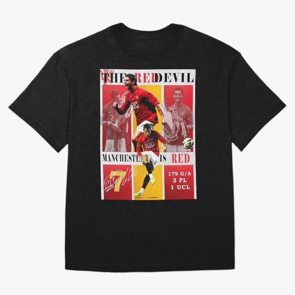 Cristiano Ronaldo 2008 Manchester United Poster T-Shirt Experience The FIFA World Cup 2026 Group Stage Journey Fan Jersey, Jordan Supporter Tee, Argentina Supporter Shirt, Nike World Cup Shirt, Mbappe Adidas Football Fan Top, Griezmann Colombia