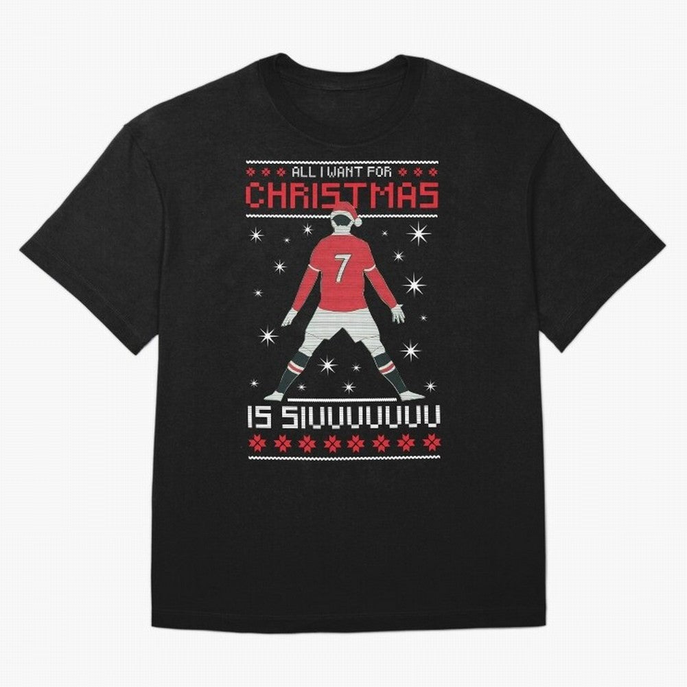 ALL I WANT FOR CHRISTMAS IS SIU T-Shirt Argentina Cristiano Ronaldo World Cup 2026 Jersey, Jordan Supporter Tee, Match Day, Nike World Cup Shirt, Adidas Football Fan Top, Cristiano Ronaldo Netherlands Goal Celebration