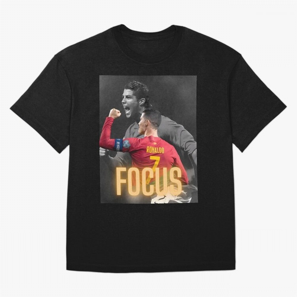 Focus With CR7 T-Shirt Brazil Messi World Cup 2026 Jersey, Jordan Supporter Tee, Watch Party, Nike World Cup Shirt, Adidas Football Fan Top, Foden Switzerland Soccer Fans