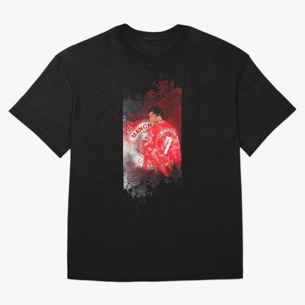 Ronaldo Illustration 002 T-Shirt Discover The FIFA World Cup 2026 Journey Through Messi, Nike Fan Jersey For Watch Party, Jordan Soccer Shirt For Messi Fans, Adidas Match Day Top, CR7 Ecuador Soccer Fans