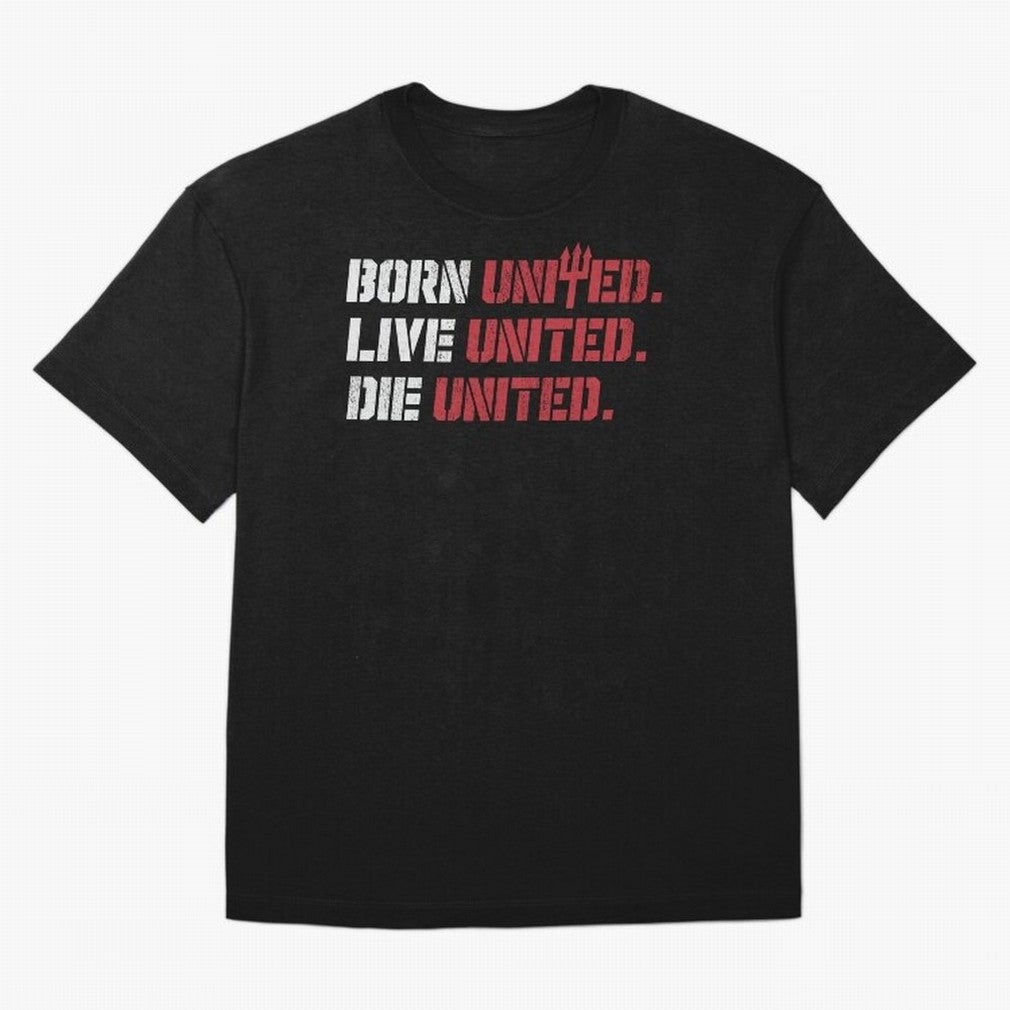 Manchester United - Born United T-Shirt Spain Messi World Cup 2026 Jersey, Jordan Football Tee, Knockout Round, Adidas Fan Shirt, Nike Supporter Top, Bellingham Morocco Fan Club