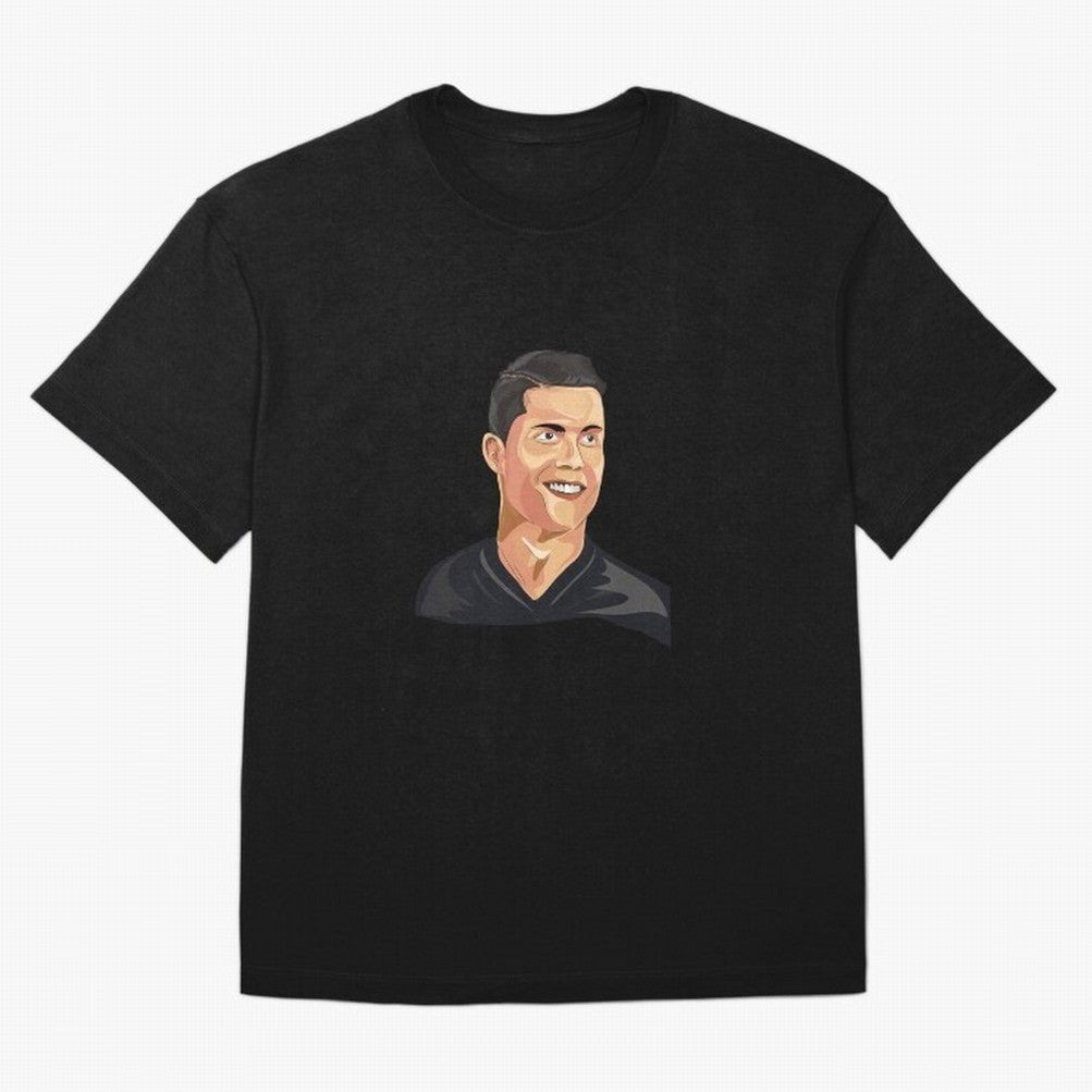 Cristiano Ronaldo Vector Art Graphics Design T-Shirt FIFA World Cup 2026 Ecuador De Bruyne Fan Jersey, Adidas Football Tee, Spain Supporter Shirt, Nike Soccer Shirt, Messi Jordan Match Day Top, Modric Japan Stadium Chant