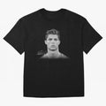 Cristiano Ronaldo T-Shirt Big Face Young Ronaldo - Black and White T-Shirt World Cup 2026 Spain Griezmann Jersey, Nike Match Day Shirt, Football Fans, Adidas Supporter Tee, Jordan Soccer Fan Top