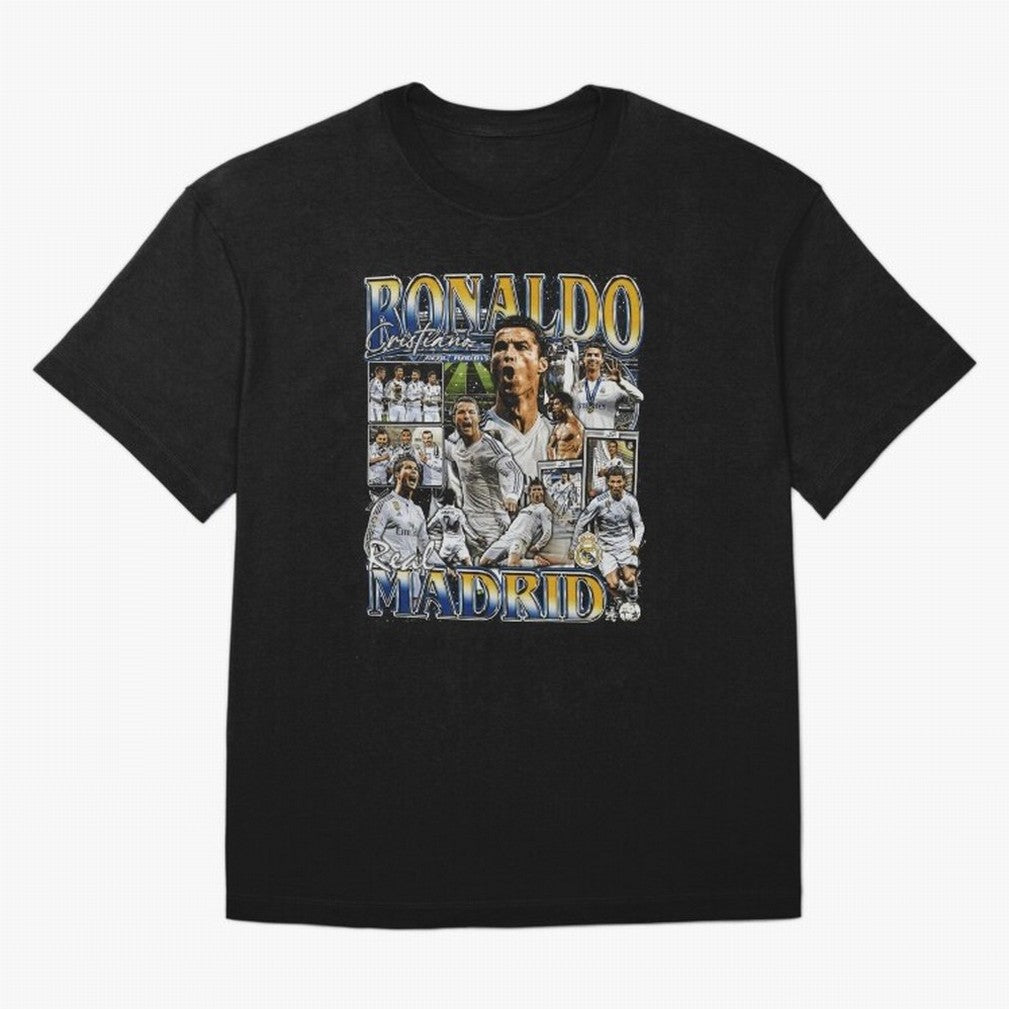 Cristiano Ronaldo Real Vintage Bootleg T-Shirt Haaland Brazil Football Jersey, Adidas Football Tee, World Cup 2026, Nike Soccer Shirt, Jordan Match Day Top, Kane USA Watch Party