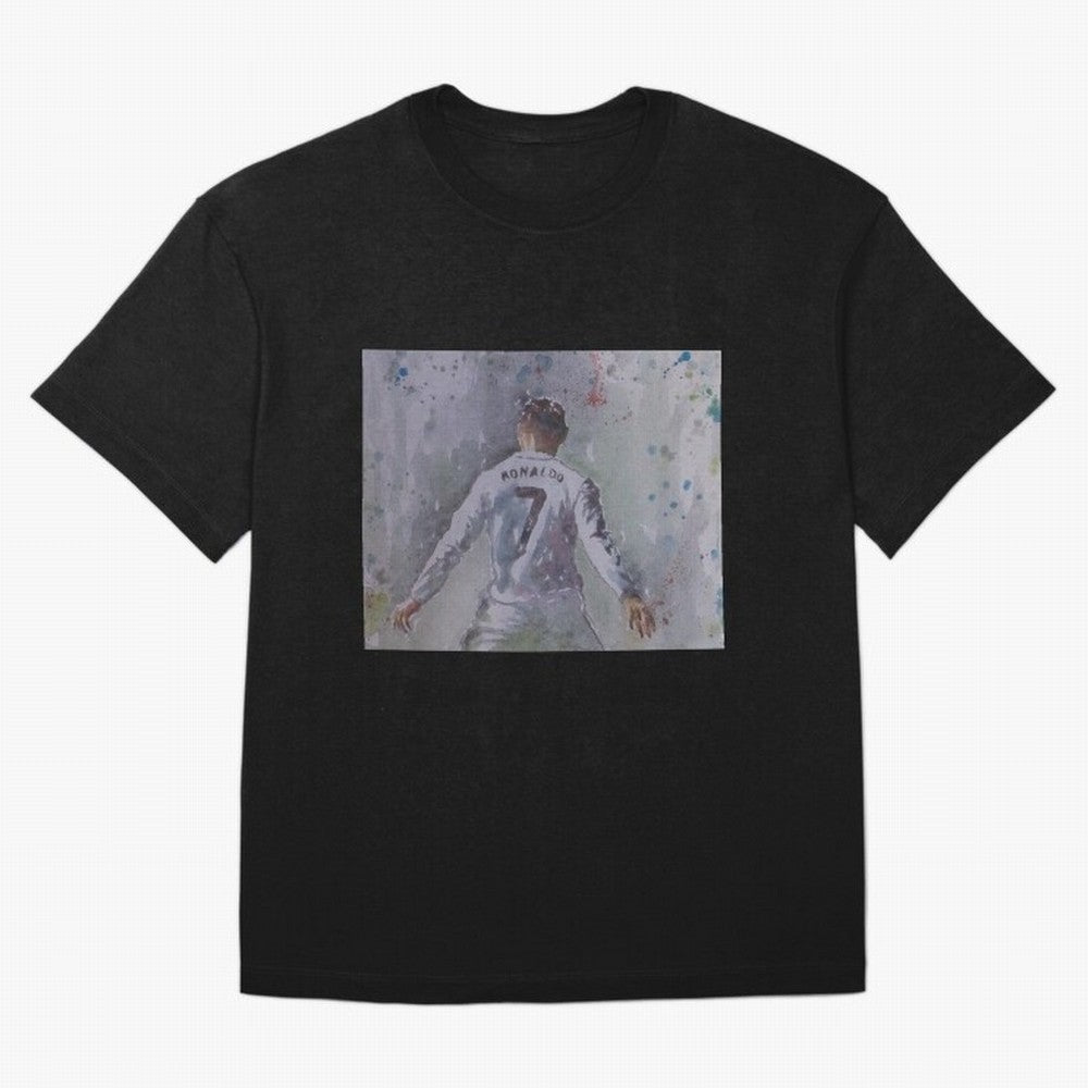 Cristiano Ronaldo - Portrait 2 T-Shirt Spain Messi World Cup 2026 Jersey, Nike Fan Tee, Match Day, Jordan Soccer Shirt, Adidas Match Day Top, Kane Netherlands Final Match
