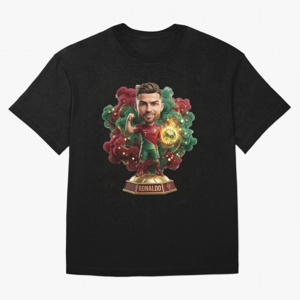 Ronaldo Portugal 2026 - Legend Soccer Chibi 3D T-Shirt Messi Argentina Football Jersey, Nike Fan Tee, World Cup 2026, Jordan Soccer Shirt, Adidas Match Day Top, Modric Norway Soccer Fans