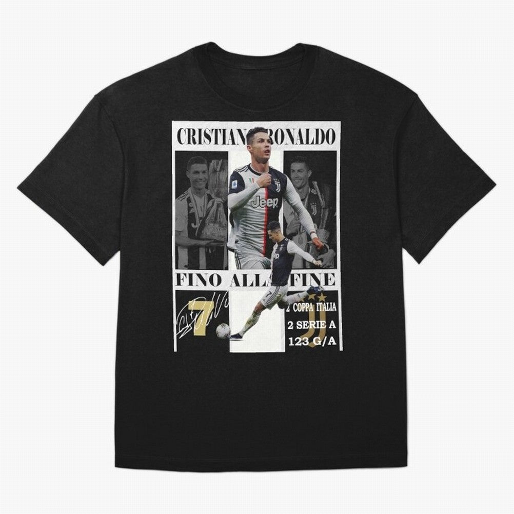 Cristiano Ronaldo Juventus Poster - Iconic CR7 Turin Fan Art Print T-Shirt Celebrate Every Goal In FIFA World Cup 2026 Group Stage Jersey, Jordan Football Tee, Cristiano Ronaldo France Fans, Adidas Fan Shirt, Nike Supporter Top, Lewandowski