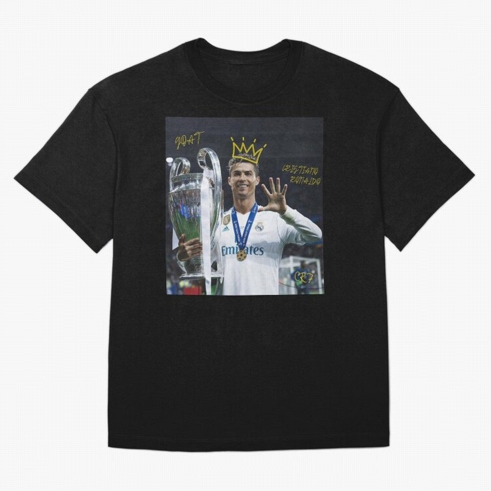 Cristiano Ronaldo- GOAT T-Shirt Cristiano Ronaldo Portugal Football Jersey, Jordan Supporter Tee, World Cup 2026, Nike World Cup Shirt, Adidas Football Fan Top, Modric Belgium Soccer Fans