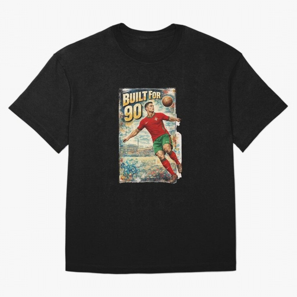 Built For 90 ¨C Vintage Football Streetwear Poster T-Shirt Cristiano Ronaldo Portugal Football Jersey, Jordan Supporter Tee, World Cup 2026, Nike World Cup Shirt, Adidas Football Fan Top, Modric Belgium Soccer Fans