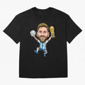Messi Campion Caricatur T-Shirt Brazil Messi World Cup 2026 Jersey, Adidas Match Day Tee, Match Day, Jordan Football Shirt, Nike Soccer Fan Top, Cristiano Ronaldo Netherlands Football Fans