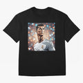 Ronaldo Cr7 Cristiano The Goat Artwork Futbol Soccer T-Shirt Haaland Netherlands Football Jersey, Adidas Football Tee, World Cup 2026, Nike Soccer Shirt, Jordan Match Day Top, Modric Norway Stadium Chant
