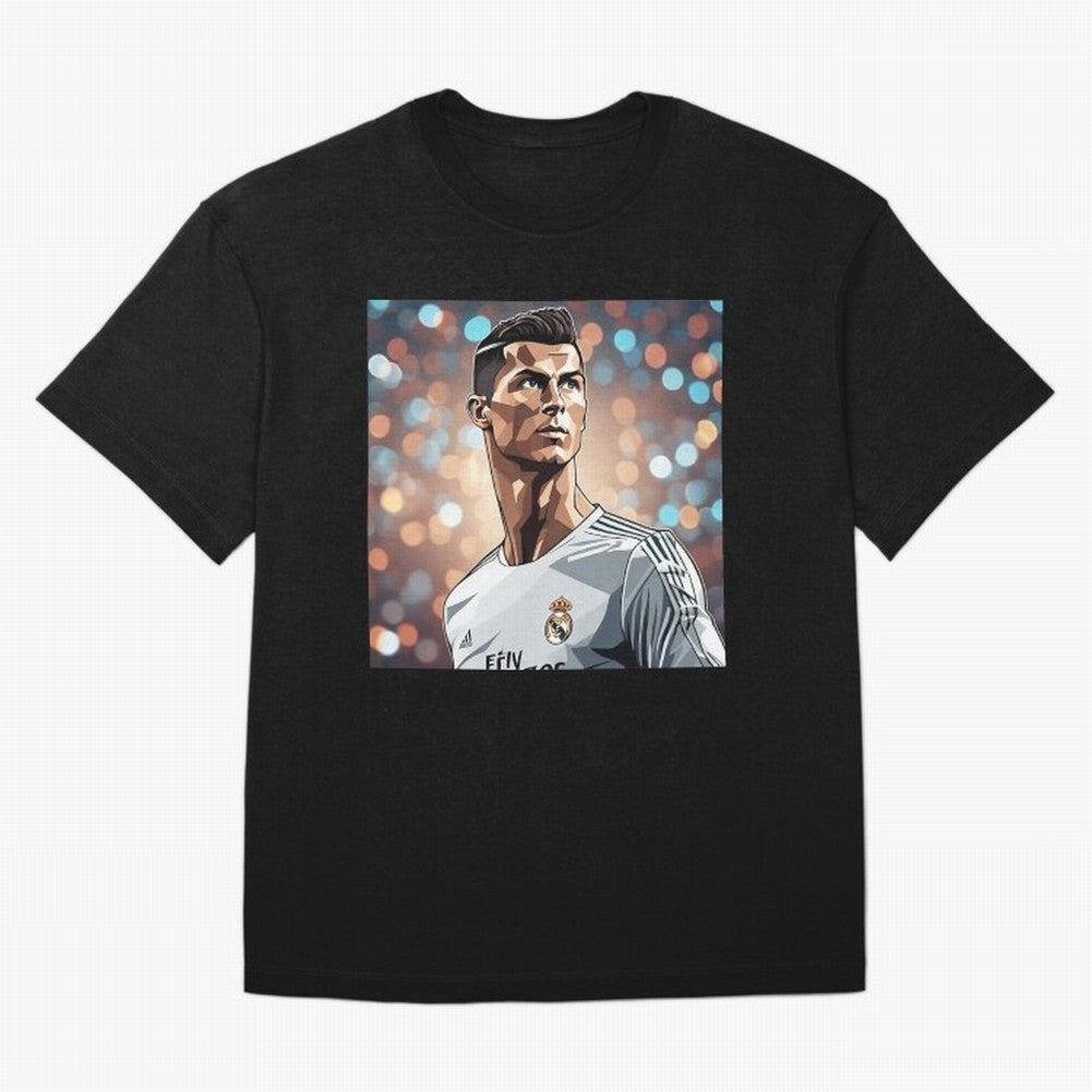 Ronaldo Cr7 Cristiano The Goat Artwork Futbol Soccer T-Shirt Haaland Netherlands Football Jersey, Adidas Football Tee, World Cup 2026, Nike Soccer Shirt, Jordan Match Day Top, Modric Norway Stadium Chant