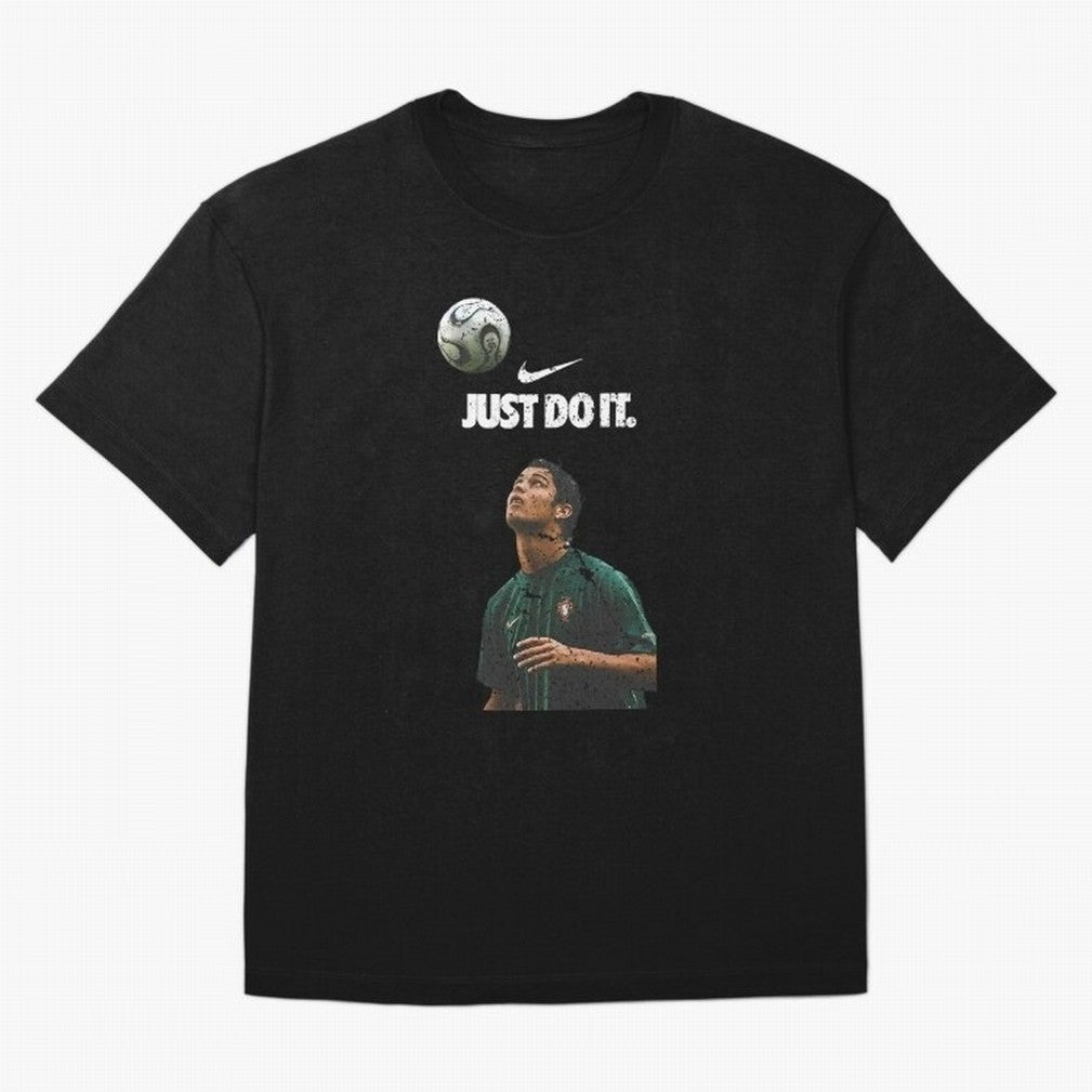 Cristiano Ronaldo Just Do It T-Shirt Turn Up For FIFA World Cup 2026 Spirit, Centered On, Nike Football Jersey For Match Day, Adidas Soccer Shirt For Cristiano Ronaldo Fans, Jordan Fan Top, Son Canada Group Stage