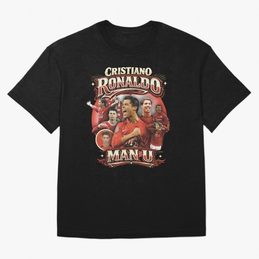 Cristiano Ronaldo Manchester United T-Shirt Turn Up For FIFA World Cup 2026 Celebrating Neymar, Adidas Football Jersey For Group Stage, Nike Soccer Shirt For Neymar Fans, Jordan Match Day Top, Vinicius Uruguay Group Stage