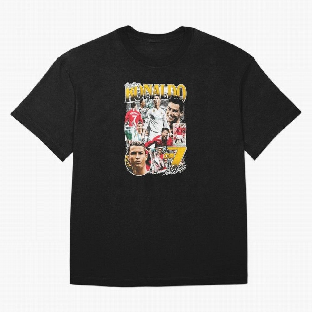 Cristiano Ronaldo Cr7 Collage T-Shirt FIFA World Cup 2026 Argentina Bellingham Jersey, Adidas Football Tee, CR7 England Fans, Nike Soccer Shirt, Jordan Match Day Top, Yamal Paraguay Group Stage
