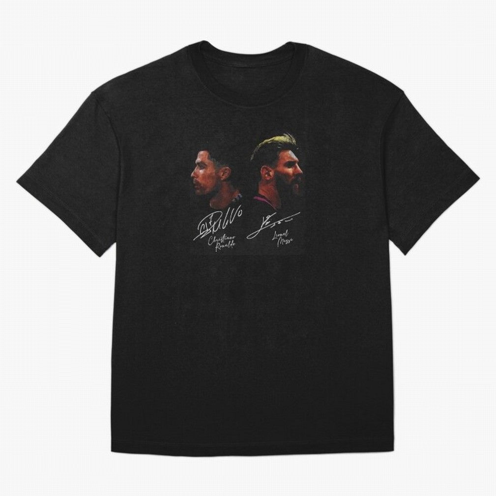 Cristiano Ronaldo & Lionel Messi Signature T-Shirt France Mbappe World Cup 2026 Jersey, Jordan Football Tee, Match Day, Adidas Fan Shirt, Nike Supporter Top, Bellingham Morocco Fan Club