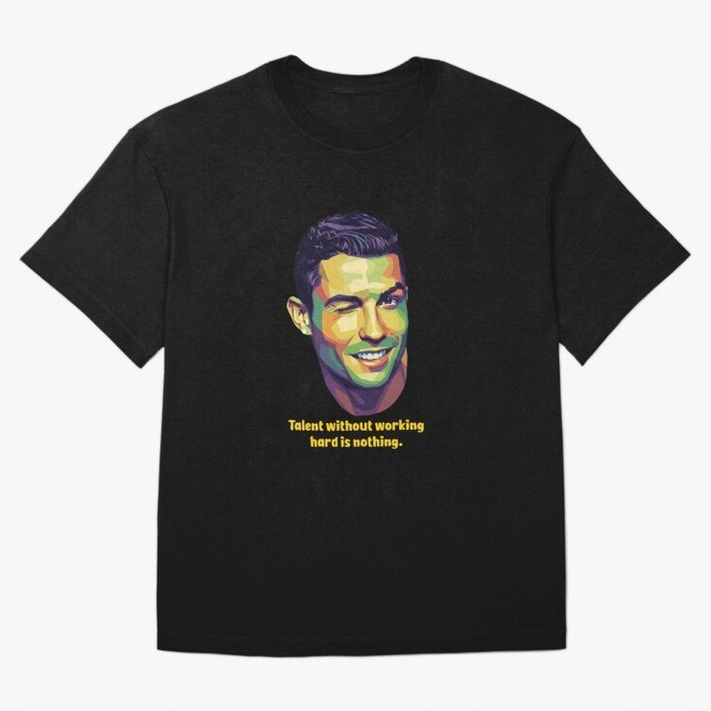 Cristiano Ronaldo Quotes T-Shirt Bring A Vintage Feel To FIFA World Cup 2026 Group Stage Fan Jersey, Adidas Football Tee, France Supporter Shirt, Nike Soccer Shirt, Messi Jordan Match Day Top, Lewandowski Colombia Stadium Chant
