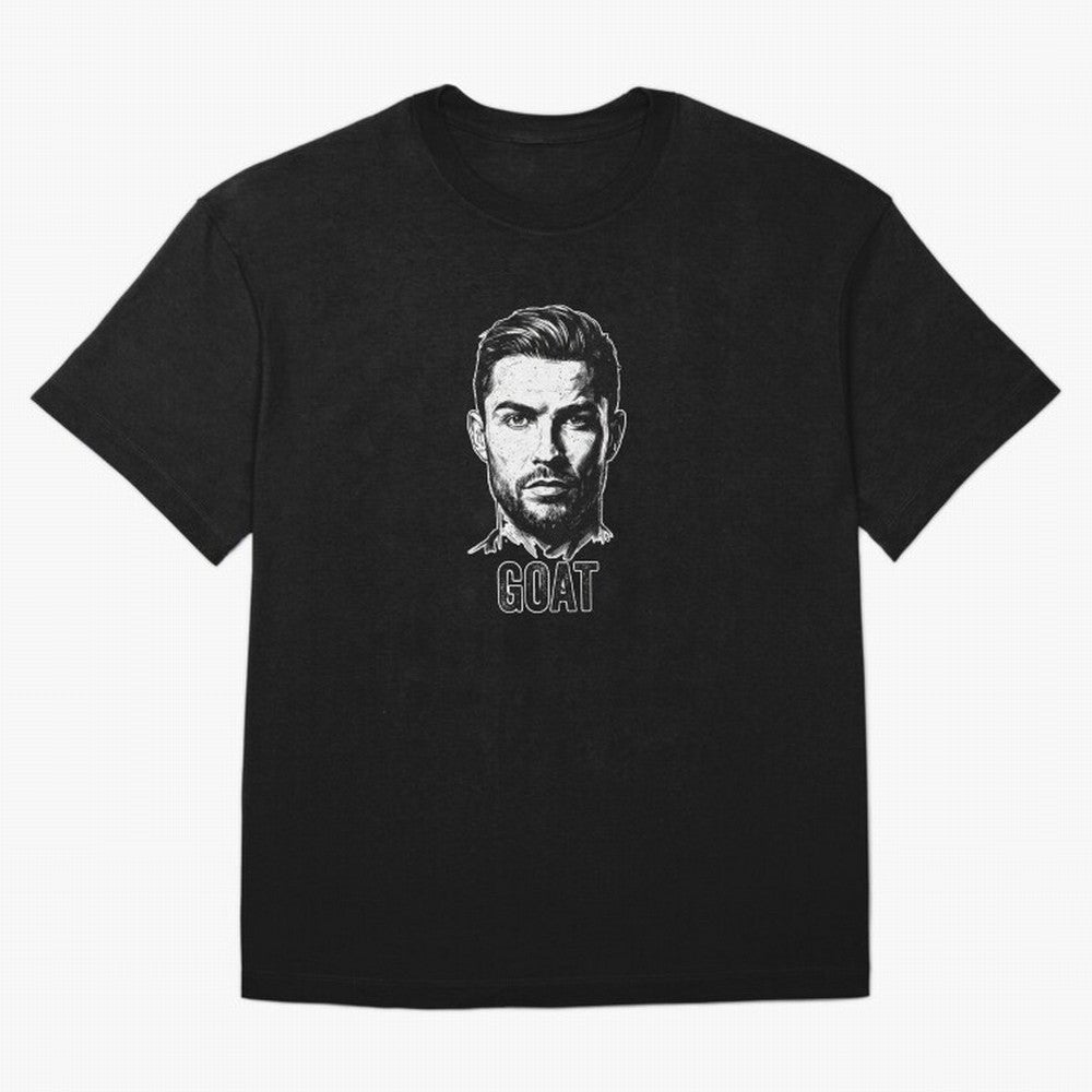The G.O.A.T. ¨C Cristiano Ronaldo Legend Sketch T-Shirt Relive The Noise And Pride Of FIFA World Cup 2026 USA Fan Jersey, Adidas Soccer Tee, Argentina Supporter Shirt, Nike Football Fan Shirt, Messi Jordan Supporter Top, Griezmann Japan Match Day