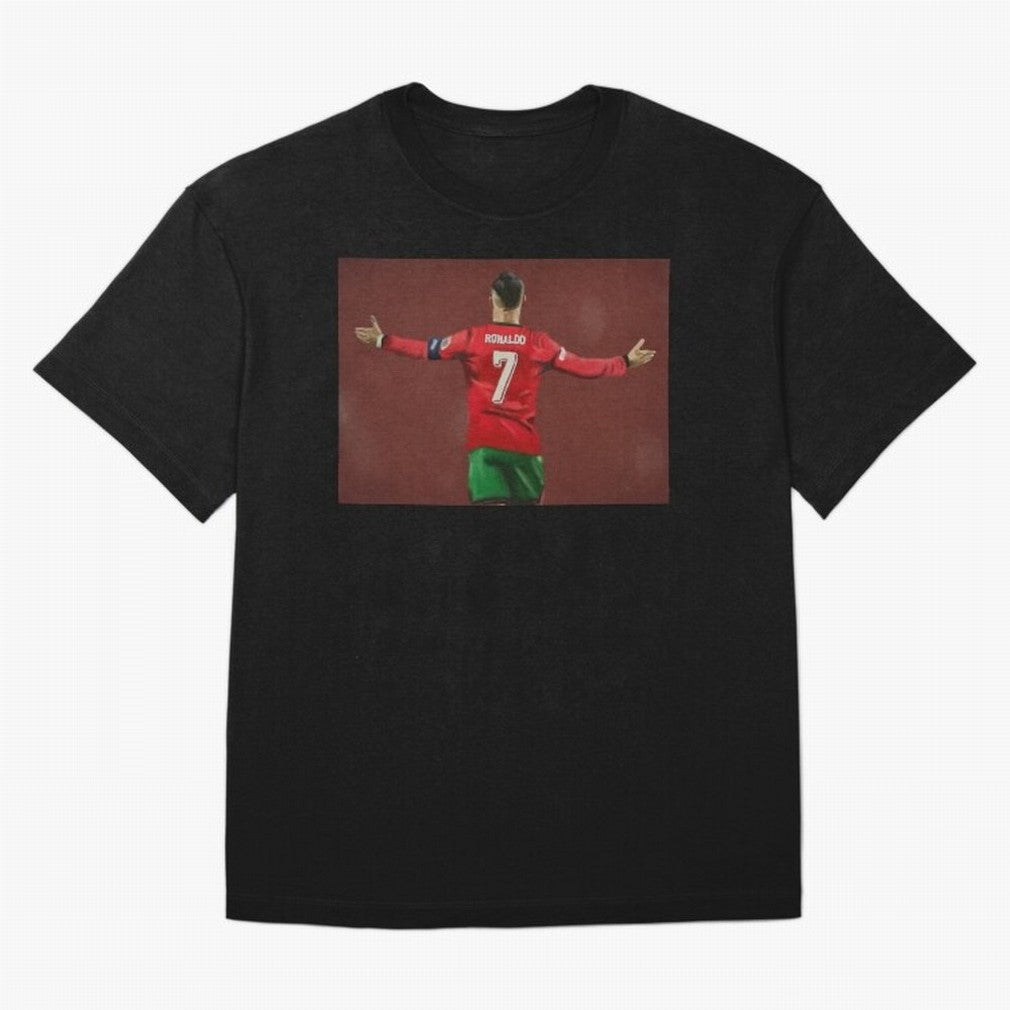 Cristiano Ronaldo portrait painting T-Shirt England Neymar World Cup 2026 Jersey, Adidas Match Day Tee, Group Stage, Jordan Football Shirt, Nike Soccer Fan Top, Musiala Netherlands Football Fans