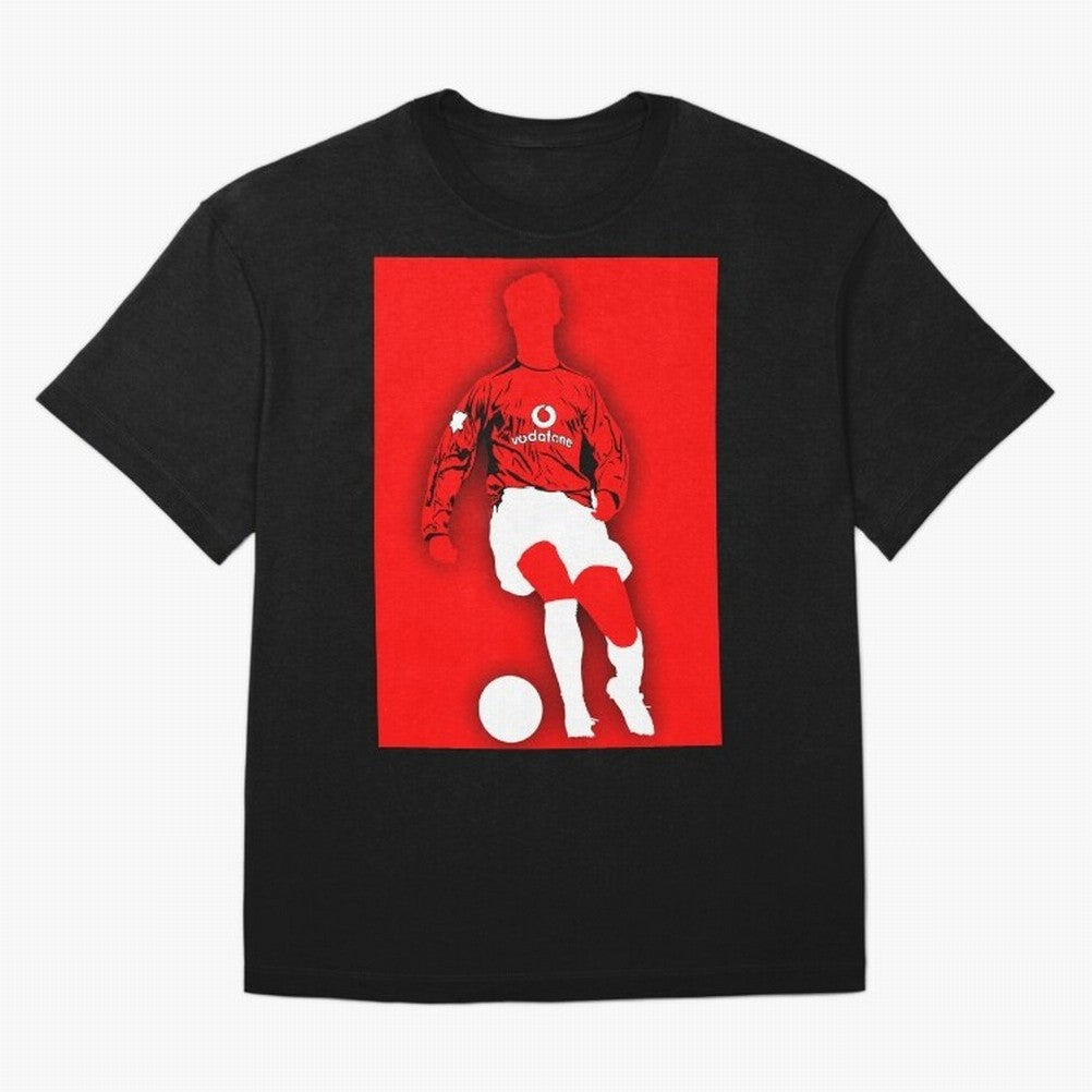Cristiano Ronaldo Manchester United Silhouette ¨C Legendary Red Devil Artwork by GrizzlyGFX T-Shirt Messi Brazil Football Jersey, Adidas Football Tee, World Cup 2026, Nike Soccer Shirt, Jordan Match Day Top, Haaland USA Stadium Chant