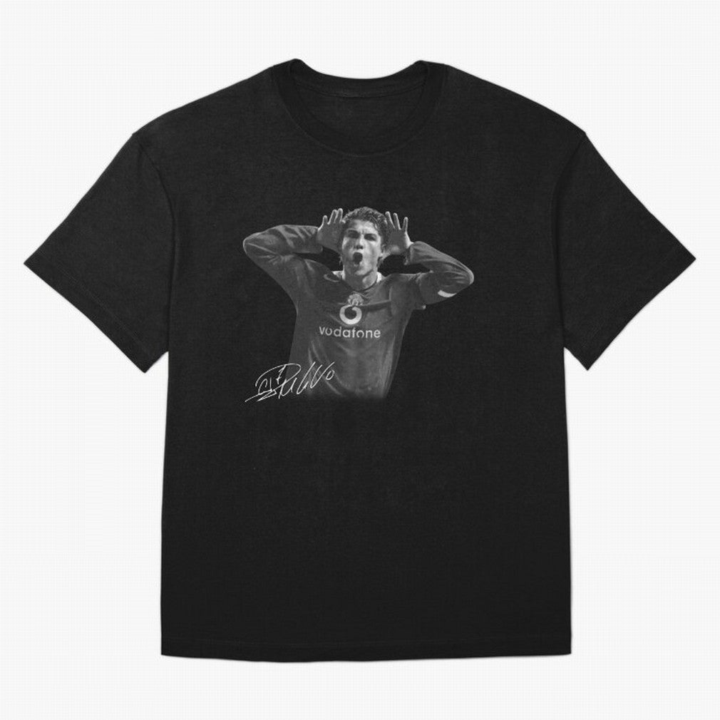 Black and White Cristiano Ronaldo T-Shirt Young Manchester Ronaldo - Celebration T-Shirt Unlock FIFA World Cup 2026 USA Canada Mexico Spirit, With Fan Jersey, Adidas Soccer Tee, Netherlands Supporter Shirt, Nike Football Fan Shirt, Messi Jordan
