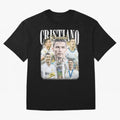 Cr7 Vintage Tribute: Soccer Legend Collage | Limited Edition T-Shirt Bring Bold Fan Energy To FIFA World Cup 2026 Capturing, Adidas Match Day Jersey For Final Match, Jordan Football Shirt For CR7 Fans, Nike Soccer Fan Top, Lewandowski Uruguay