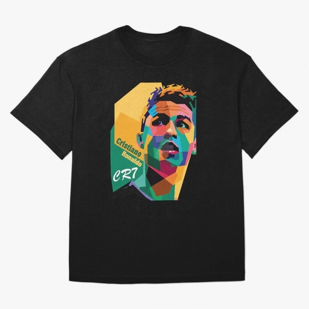 CR7 Pop Art Cristiano Ronaldo Design For Football Fans Gift For Soccer Lovers T-Shirt FIFA World Cup 2026 Canada Neymar, Jordan Supporter Jersey For Group Stage, Nike World Cup Shirt For Messi Fans, Adidas Football Fan Top, Lewandowski Canada