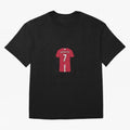 Cristiano Ronaldo Number 7 Jersey Illustration T-Shirt Embrace FIFA World Cup 2026 For Fans Of CR7 And Messi And Fan Jersey, Jordan Supporter Tee, England Supporter Shirt, Nike World Cup Shirt, Messi Adidas Football Fan Top, Bellingham Sweden Final