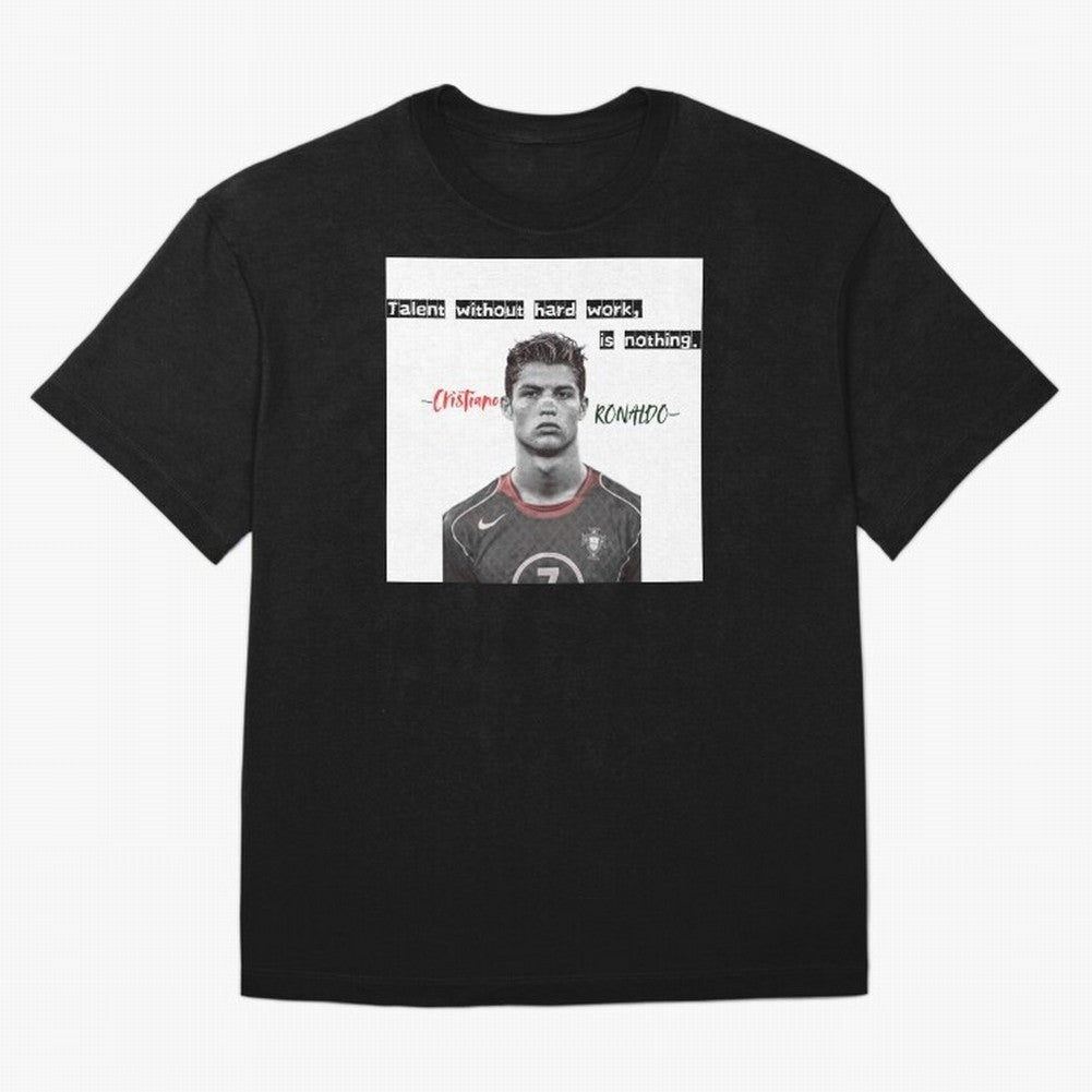 Cristiano Ronaldo - Dedication | NextLevel Motivation white T-Shirt Portugal Cristiano Ronaldo World Cup 2026 Jersey, Nike Match Day Shirt, Match Day, Adidas Supporter Tee, Jordan Soccer Fan Top, Bellingham Morocco Match Day