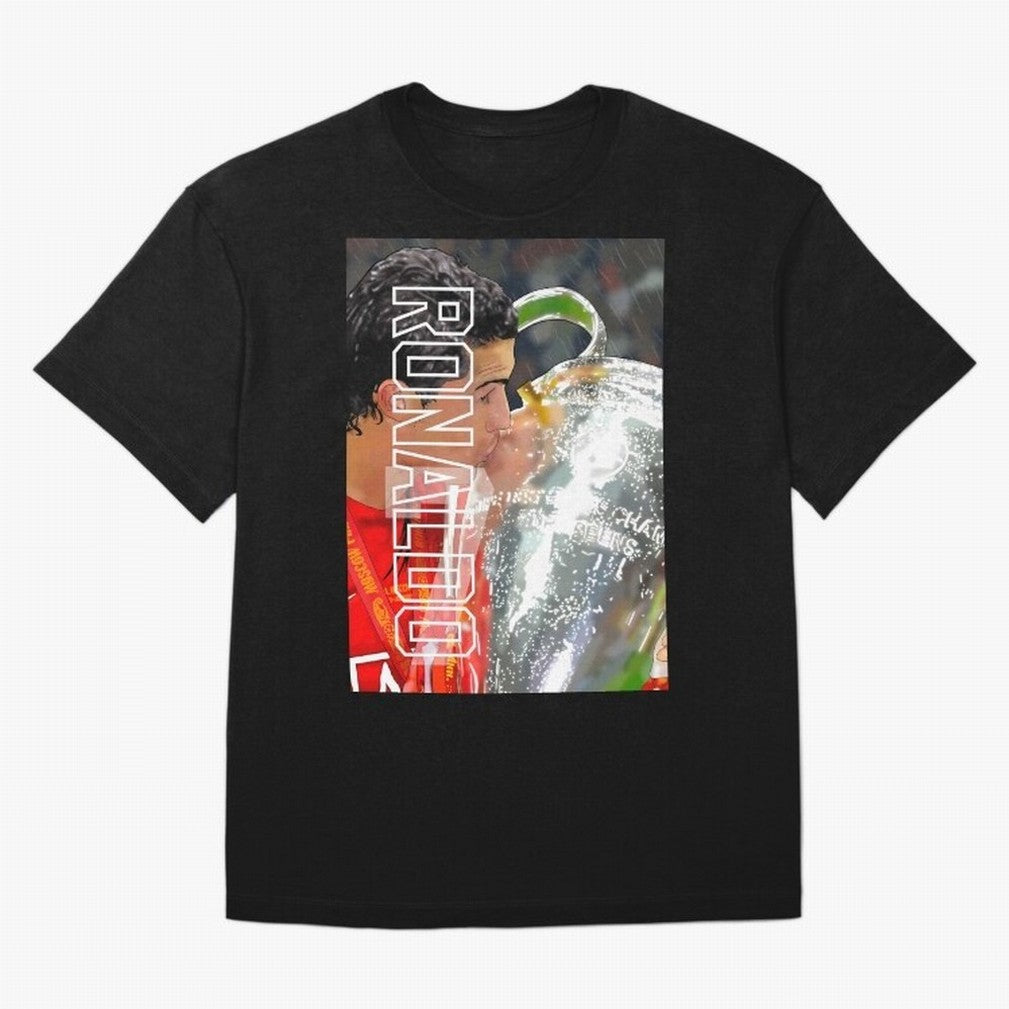 Cristiano Ronaldo ¨C 2008 Manchester United Champions League Glory Artwork by GrizzlyGFX T-Shirt England Messi World Cup 2026 Jersey, Nike Football Tee, Group Stage, Adidas Soccer Shirt, Jordan Fan Top, Vinicius Switzerland Group Stage