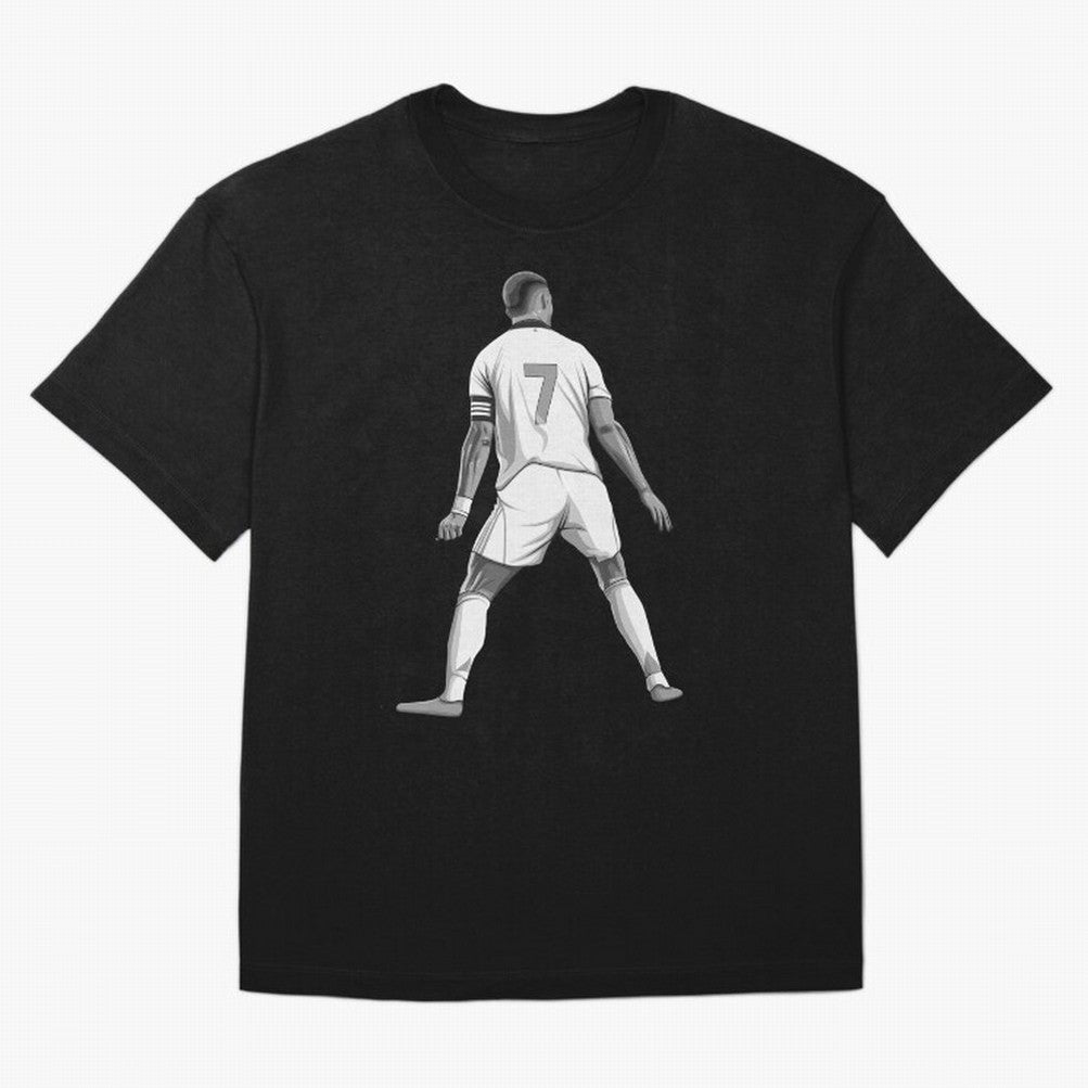 Cristiano Ronaldo Black and White Version T-Shirt FIFA World Cup 2026 Ecuador Kane Fan Jersey, Jordan Supporter Tee, Portugal Supporter Shirt, Nike World Cup Shirt, Messi Adidas Football Fan Top, Vinicius Brazil Goal Celebration
