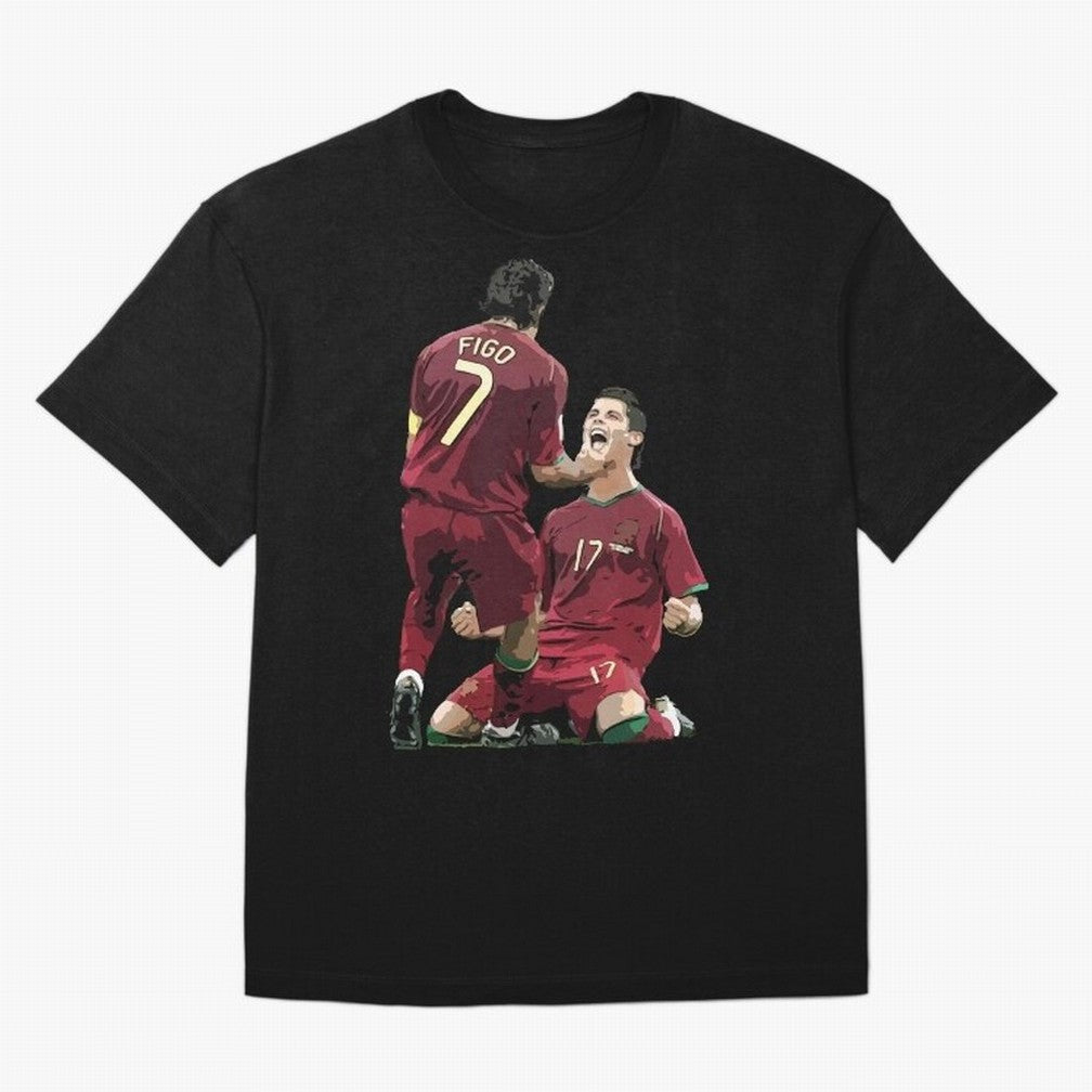 Luis Figo & Cristiano Ronaldo T-Shirt Honor The Beautiful Game During The FIFA World Cup 2026, Jordan Football Jersey For Group Stage, Adidas Fan Shirt For Cristiano Ronaldo Fans, Nike Supporter Top, De Bruyne Canada Fan Club