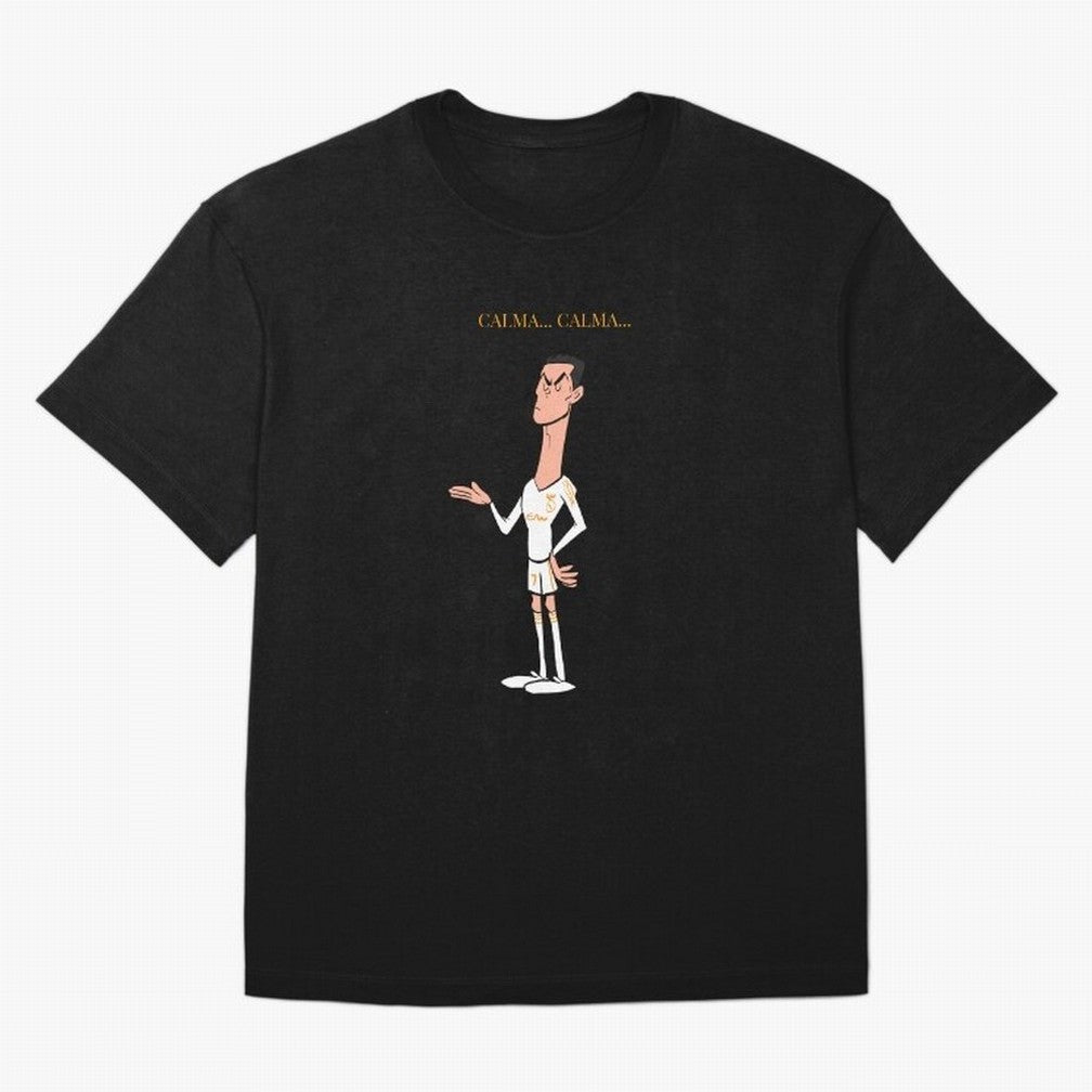 Cristiano Ronaldo ¨C Calma Calma Shirt Celebration (Cartoon) T-Shirt Portugal Messi World Cup 2026 Jersey, Adidas Football Tee, Group Stage, Nike Soccer Shirt, Jordan Match Day Top, Bellingham Senegal Watch Party