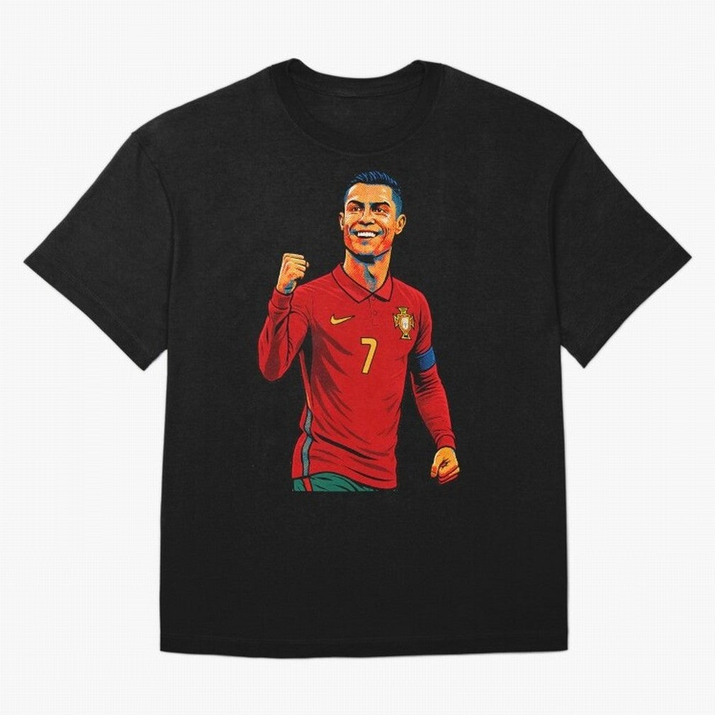 Cristiano Ronaldo Goal Pop Art T-Shirt CR7 Netherlands Football Jersey, Adidas Match Day Tee, World Cup 2026, Jordan Football Shirt, Nike Soccer Fan Top, De Bruyne Norway Fan Club