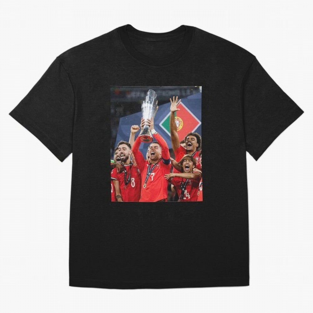 Portugal Football Team | 2025 Champions | Illustration Drawing T-Shirt Bring Retro Soccer Energy To FIFA World Cup 2026 Group Jersey, Jordan Football Tee, Cristiano Ronaldo France Fans, Adidas Fan Shirt, Nike Supporter Top, Haaland Paraguay