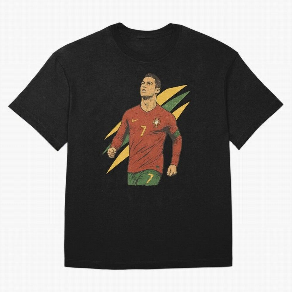 Cristiano Ronaldo Retro Portugal Football Art ¨C Vintage Supporter Design T-Shirt Enjoy Match Day Hype Around FIFA World Cup 2026, Haaland Jersey, Jordan Supporter Tee, Haaland Argentina Fans, Nike World Cup Shirt, Adidas Football Fan Top, Saka