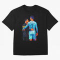 Cristiano Ronaldo & Messi Wpap Art T-Shirt Celebrate Football Heritage In FIFA World Cup 2026 USA, Jordan Football Jersey For Knockout Round, Adidas Fan Shirt For Neymar Fans, Nike Supporter Top, Messi Ecuador Fan Club